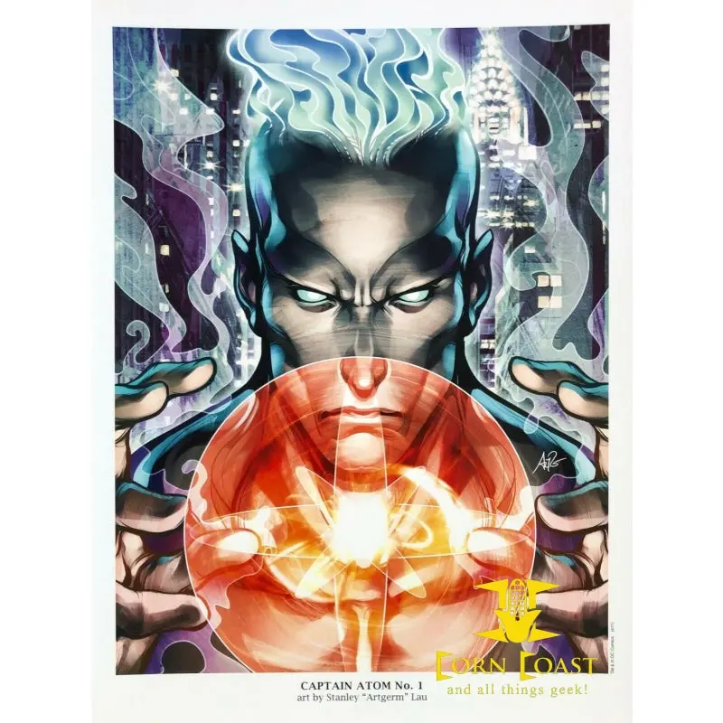 Stanley Artgerm Lau Captain Atom 1 Dc New 52 Portfolio Plate 2011 Framed 1