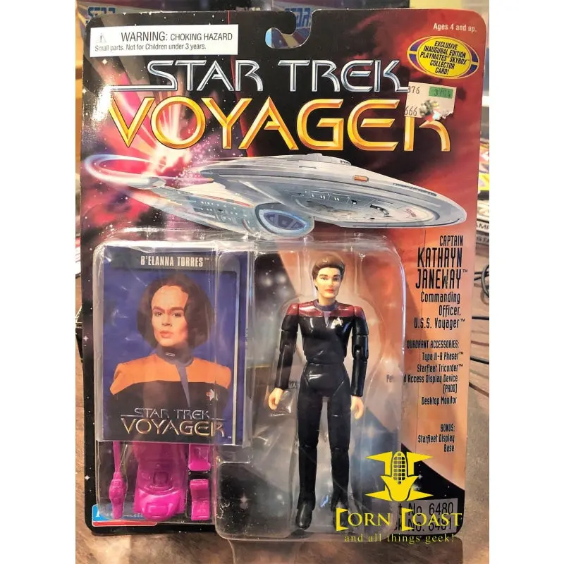 Star Trek Voyager Action Figure Capt. Kathryn Janeway 1995 *Card Error* 1