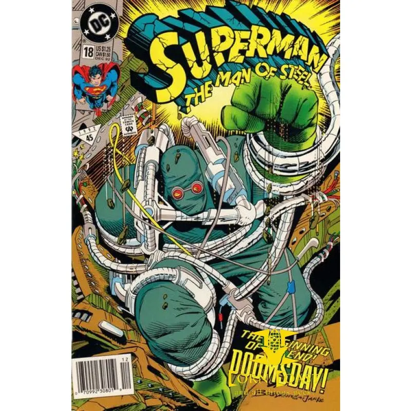 Superman: The Man Of Steel #18 Newsstand Edition Nm 1