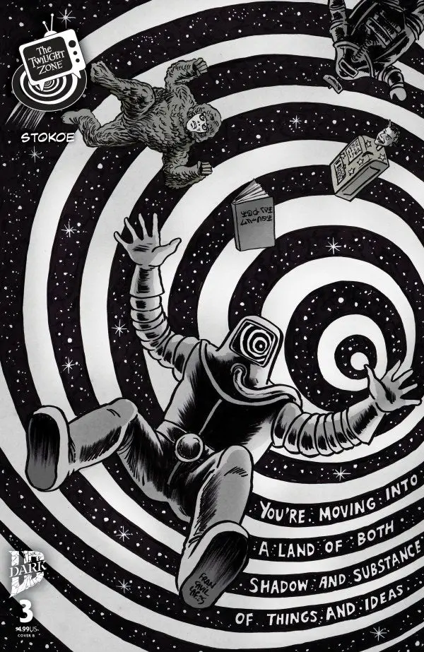The Twilight Zone (2025) #3 Cover B Francesco Francavilla Black & White Connecting Variant Nm 1