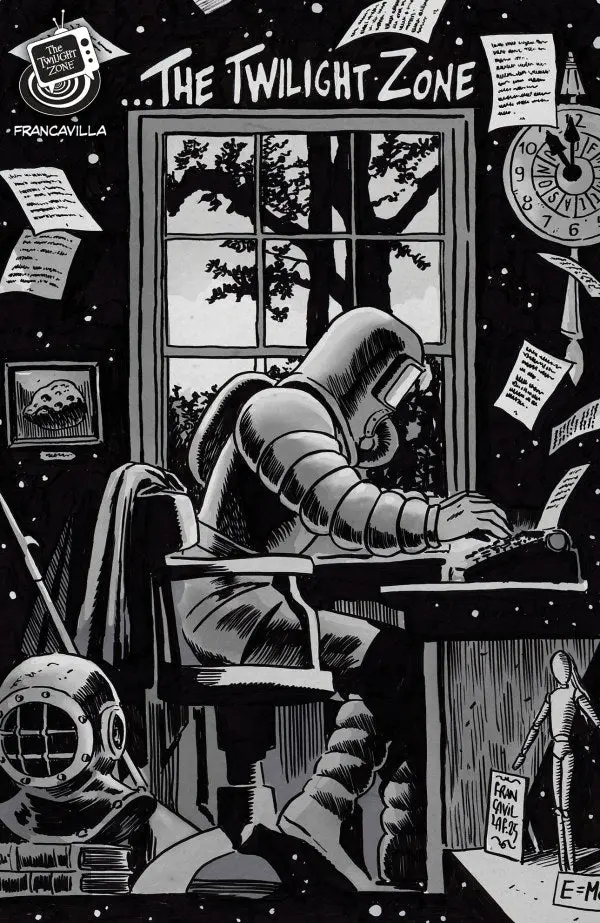 The Twilight Zone (2025) #5 Cover B Francesco Francavilla Black & White Connecting Variant Nm 1