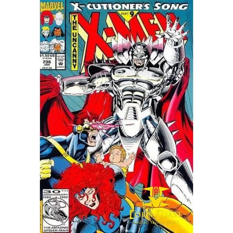 Uncanny X-Men #296 With Trading Card Nm 1