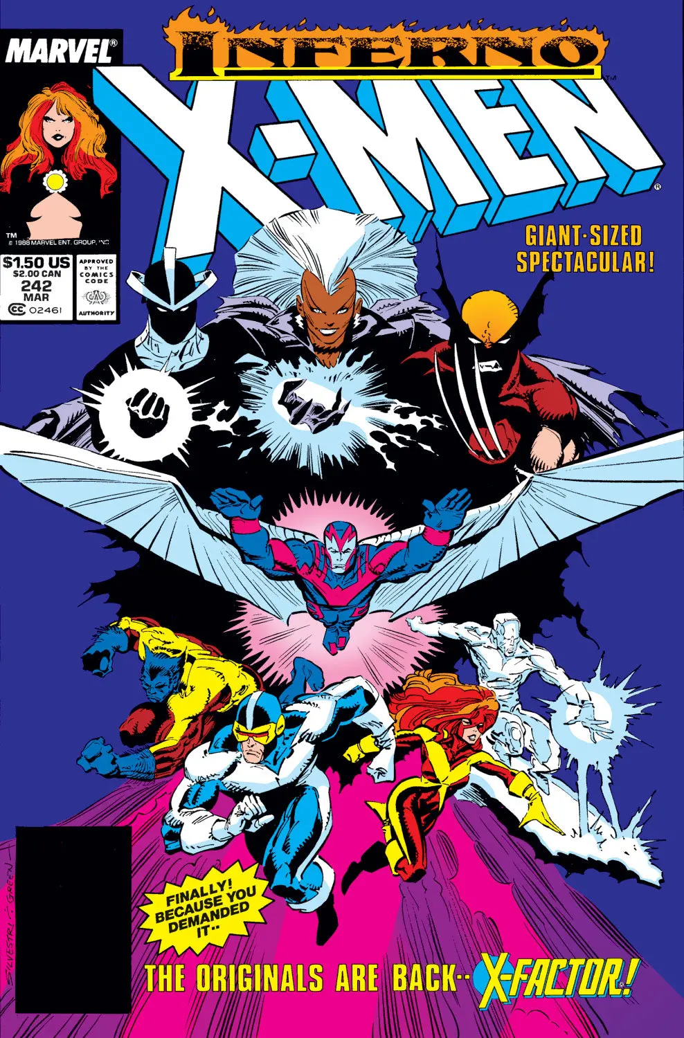 Uncanny X-Men (Vol 1) 1989 #242 Fn 1