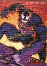 1996 Skybox Spider-Man Premium Canvas Venom Card #6 (Of 6) 1