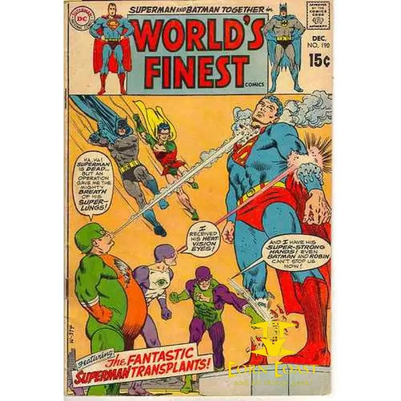 World's Finest Comics #190 Vg 1