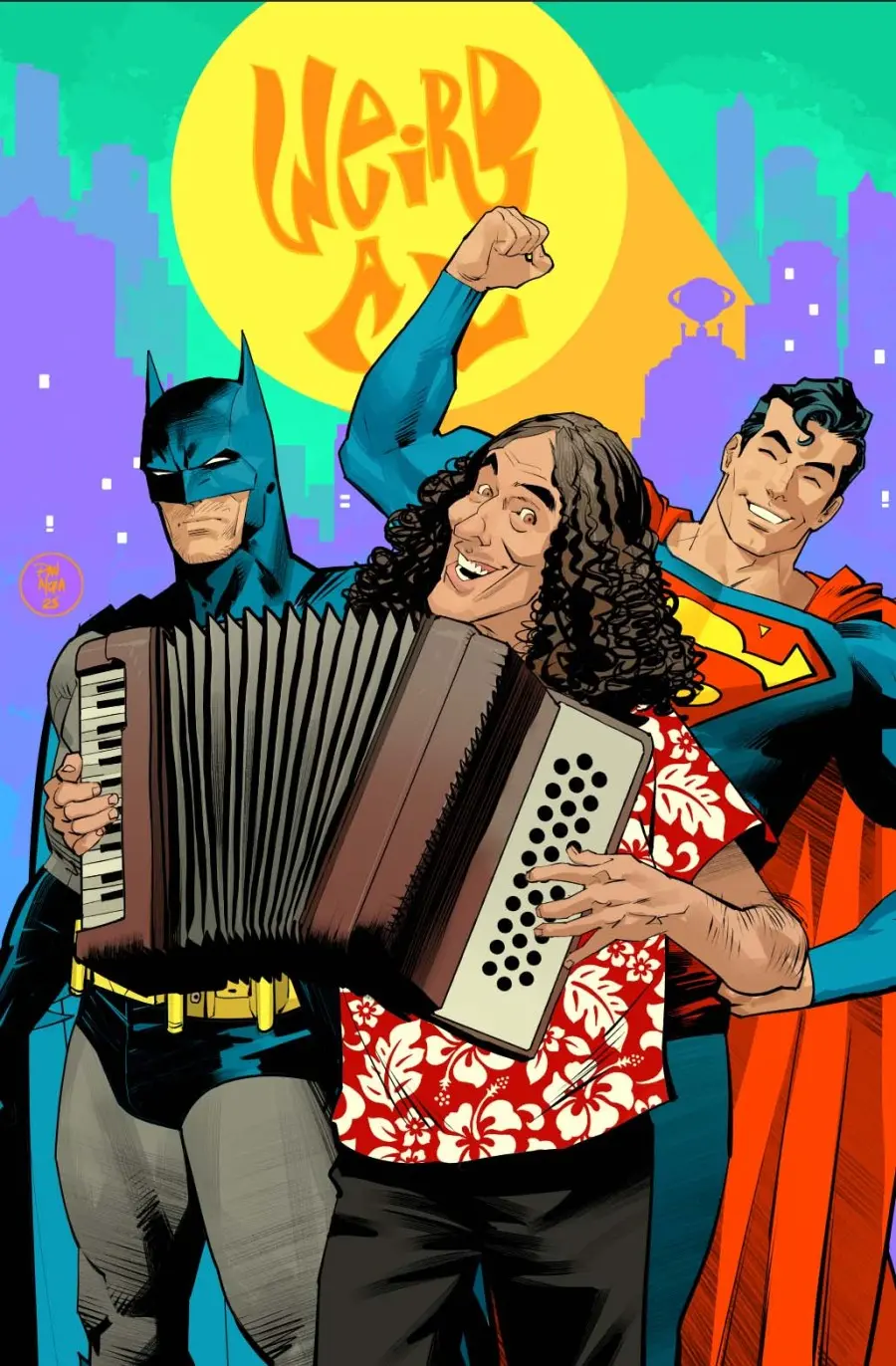 Batman/ Superman: World's Finest #50 Cover G Dan Mora Weird Al Yankovic Cameo Variant 1