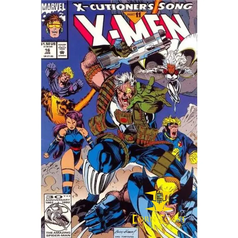 X-Men #16 Nm With Archangel Card (Not Pollybagged) 1