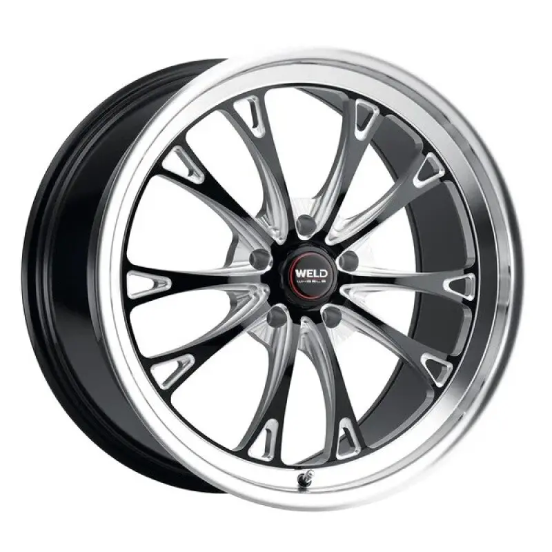 Weld S157 20X5 Belmont Drag 5X114.3 Et-23 Bs2.1 Gloss Black Mil Dia 78.1 1