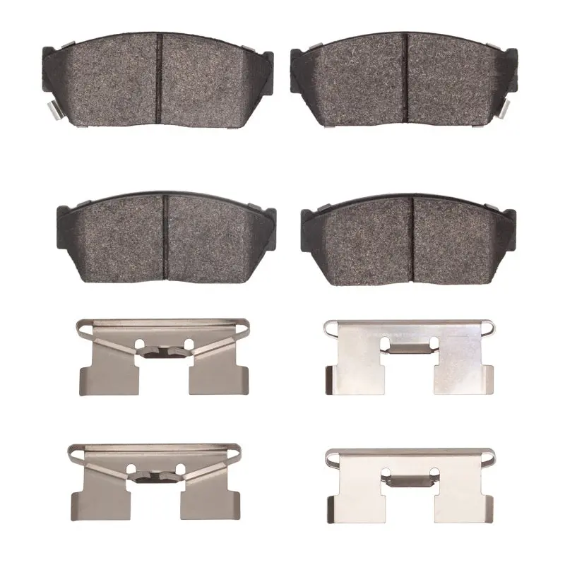 R1 Front Semi-Metallic Brake Pad & Hardware Kit For 1982–1987 Honda Civic 1