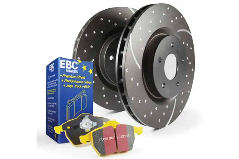 Ebc Yellowstuff High-Performance Brake Pad And Gd Slotted Rotor Kit (S5 Series) 1