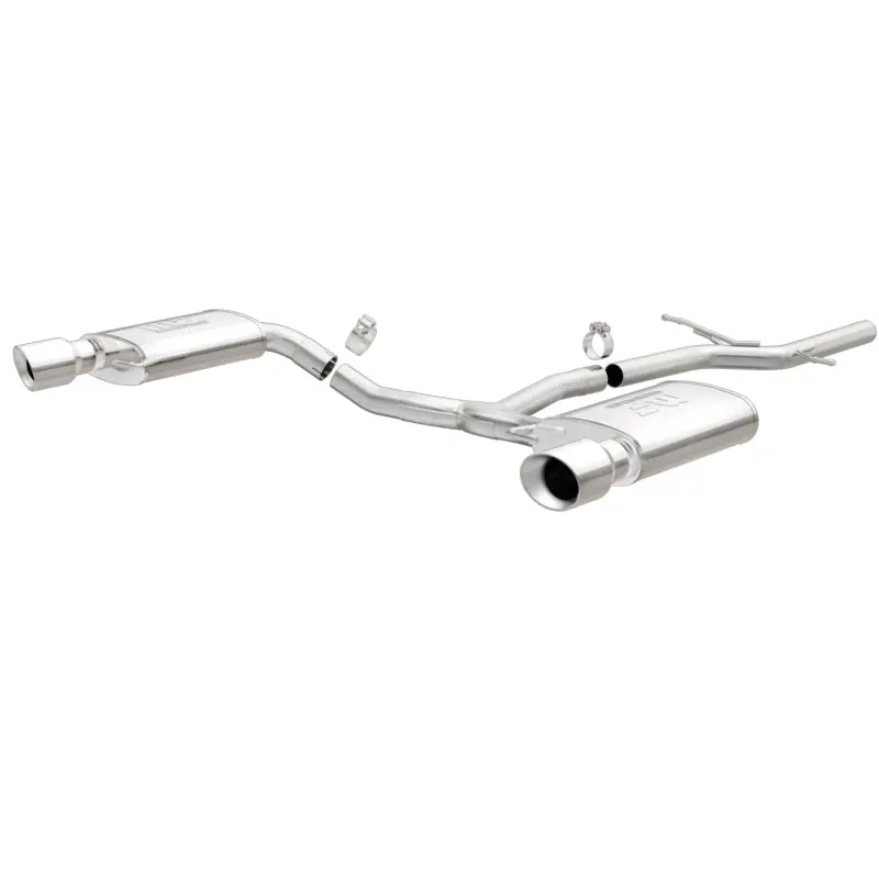 Magnaflow Dual-Split Rear Exhaust System For 2015 Audi Allroad 2.0L – 2.5" Mandrel-Bent Stainless Steel With 4" Tips 1