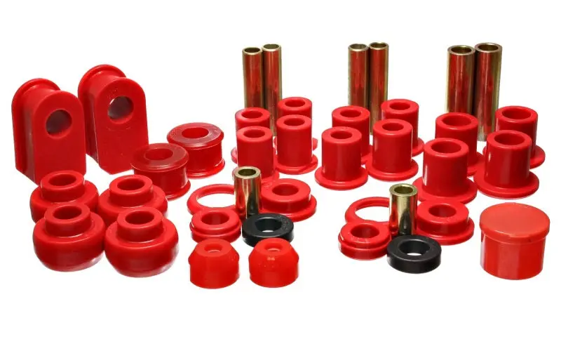Energy Suspension Hyper-Flex Master Bushing Kit – Red Polyurethane Set For 1992–2006 Ford E-250/E-350 2Wd Vans 1