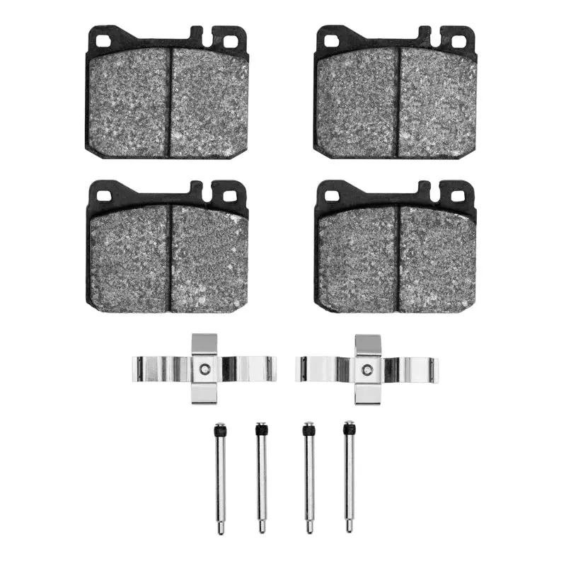 R1 Semi-Metallic Front Brake Pad & Hardware Kit For 1973–1979 Mercedes-Benz 240D 1