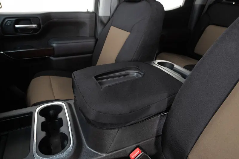 Covercraft 20-24 Ford Explorer Endura Precisionfit Custom Front Row Seat Covers - Tan/Black 1