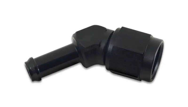 Vibrant -8An To 3/8-Inch Hose Barb 45-Degree Adapter – Anodized Black Finish 1