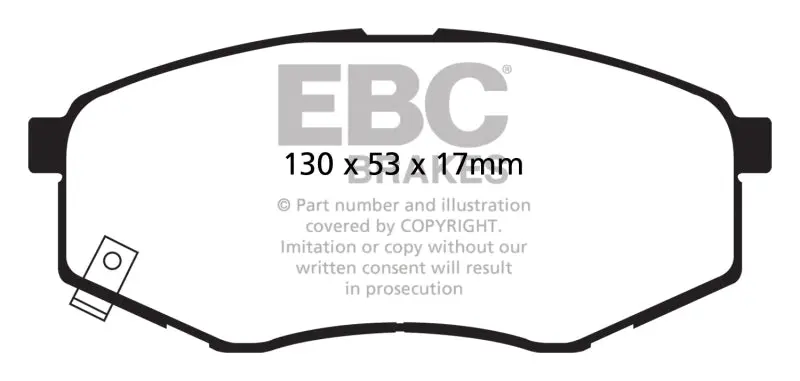 Ebc 10-15 Hyundai Tucson 2.0 Fwd Ultimax2 Front Brake Pads 1