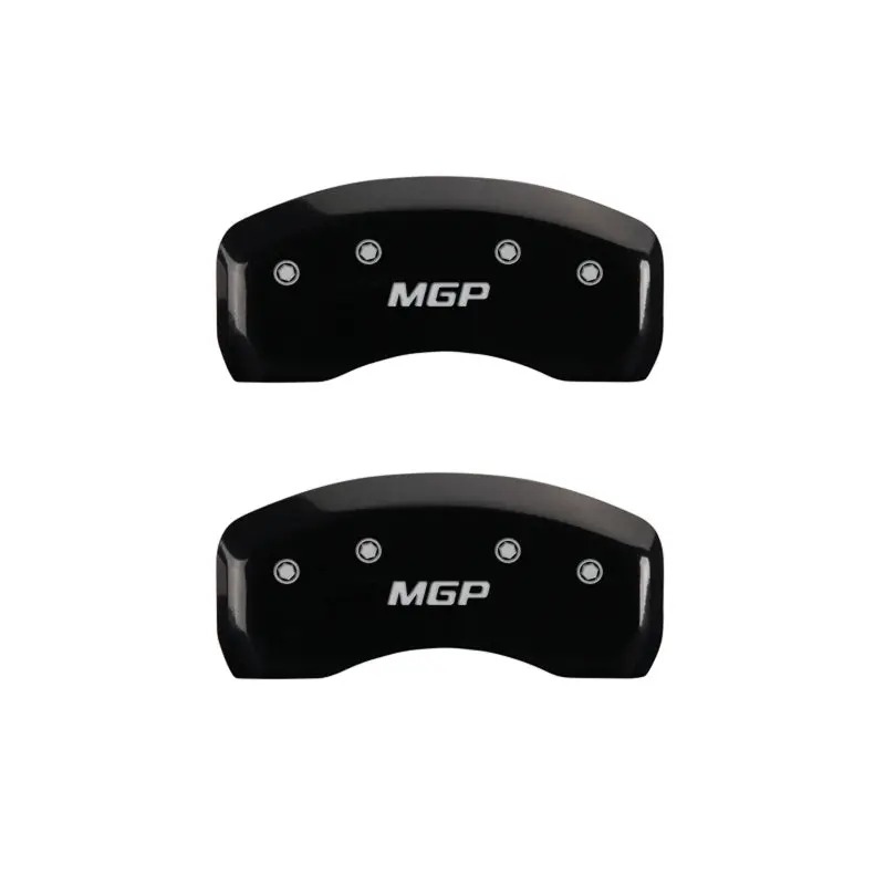 Mgp 4 Caliper Covers Engraved Front & Rear Mopar Red Finish Silver Ch 1