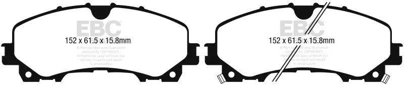 Ebc Ultimax2 Front Brake Pads For 2013+ Infiniti Q50 3.7L 1