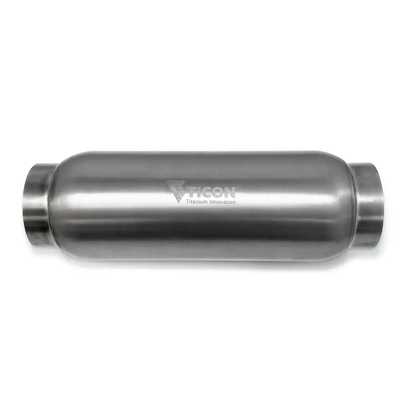 Ticon Industries Titanium Bullet Resonator – 5In Body X 7In Length, 4In Inlet/Outlet 1