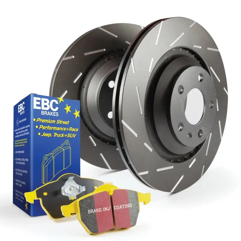 Ebc Yellowstuff High-Performance Brake Kit – S9 Series Pads With Usr Slotted Rotors 1