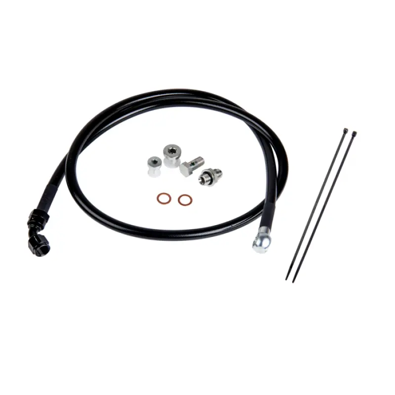 Fleece Performance Remote Turbo Oil Feed Line Kit For 2001–2016 Gm 6.6L Duramax Engines 1