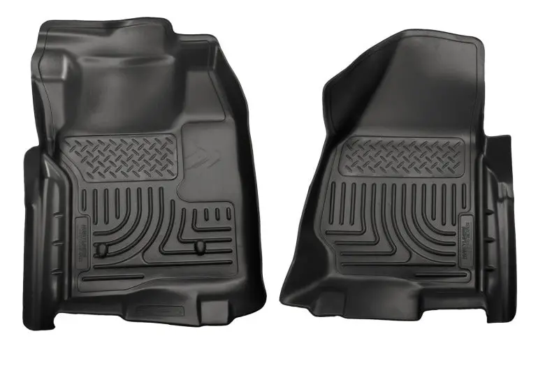 Husky Liners 11-12 Ford Superduty Regular Cab Weatherbeater Black Floor Liners 1