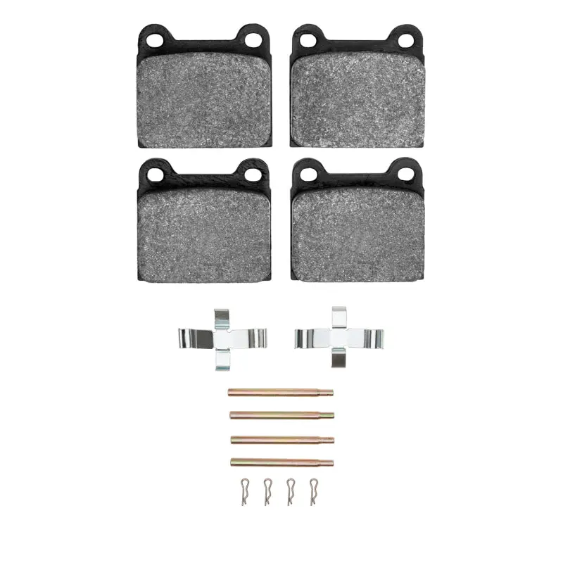 R1 Semi-Metallic Rear Brake Pad & Hardware Kit For 1967–1991 Mercedes-Benz 230 Models 1