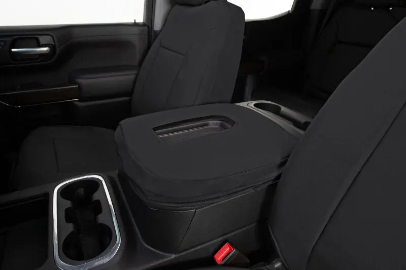 Covercraft 19-22 Ford Transit Endura Precisionfit Custom Front Row Seat Covers - Black/Black 1