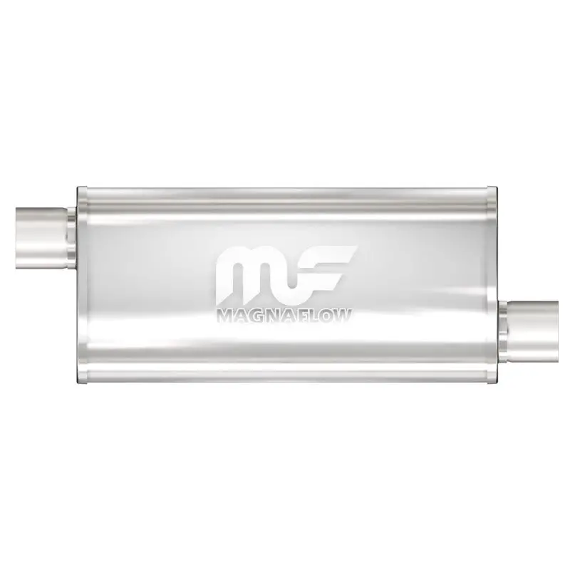 Magnaflow Stainless Steel Straight-Through Muffler – 5" X 8", 18" Length, Dual Inlet/Dual Outlet 1