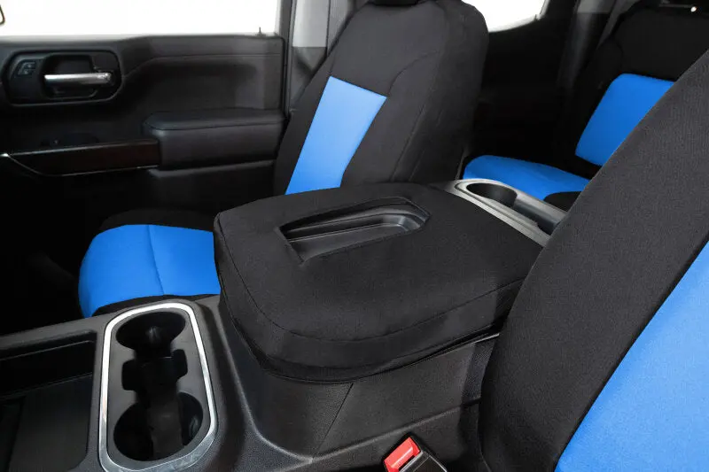 Covercraft Endura Precisionfit Front Row Seat Covers For 2021–2024 Ford Raptor – Blue/Black 1