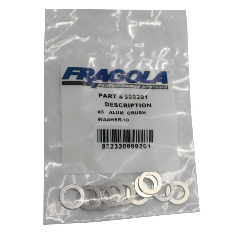 Fragola An-901 Aluminum Crush Washers – -4An Size, Pack Of 10 1