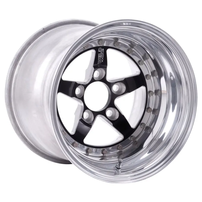 Weld Weldstar 15×12″ Black Alloy Wheel – 5×4.5″ Bolt Pattern, 7.5″ Backspace, Non-Beadlock Design 1
