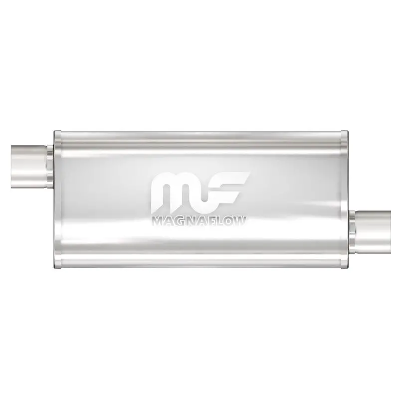 Magnaflow Stainless Steel Straight-Through Muffler – 5" X 8", 18" Length, Dual Inlet/Dual Outlet 2