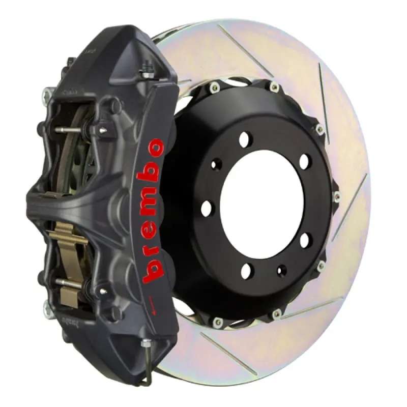 Brembo Front Big Brake Kit For 2009–2011 Porsche 997.2 Carrera 4 Gts – Slotted 380×32Mm Two-Piece Rotors & Six-Piston Calipers (Black Finish, Excludes Pccb) 1