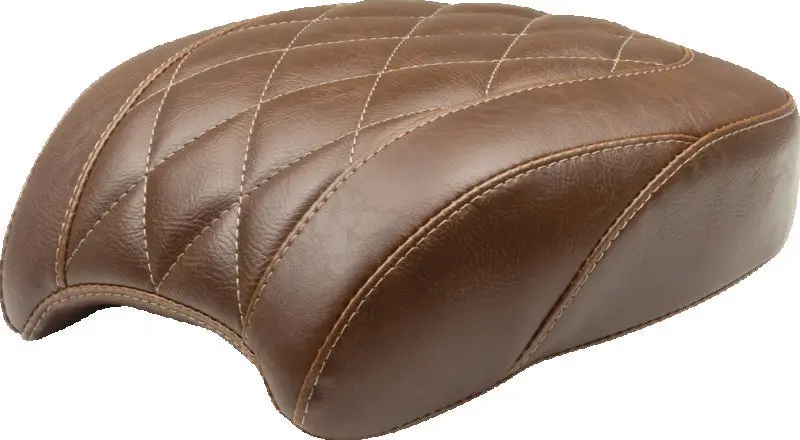 Mustang 18-21 Harley Street Bob Wide Tripper Passenger Seat Diamond Stitch - Brown 1
