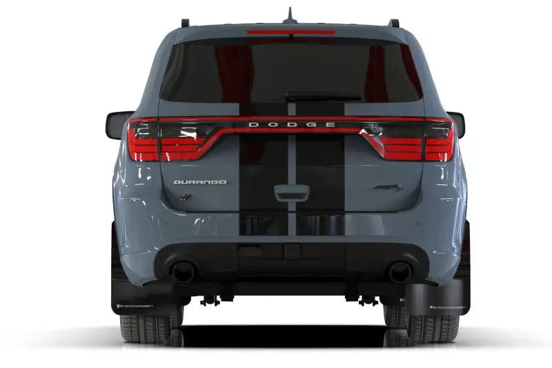 Rally Armor Ur-Series Mud Flaps For 2016–2022 Dodge Durango Gt/Rt/Srt/Sxt – Black With White Logo 2