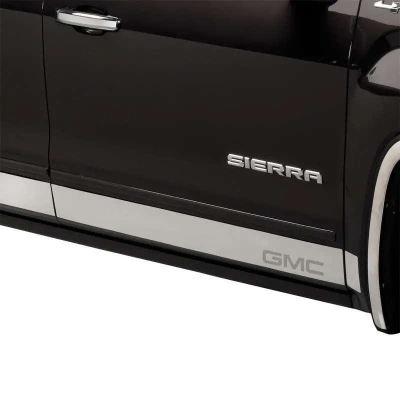 Putco Stainless Steel Rocker Panel Trim Kit — 12-Piece, 6-Inch Wide, Fits 2007–2013 Gmc Sierra Crew Cab (5.5-Foot Box) 1