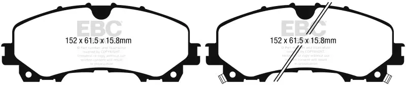 Ebc Ultimax2 Front Brake Pads For 2013+ Infiniti Q50 3.7L 2