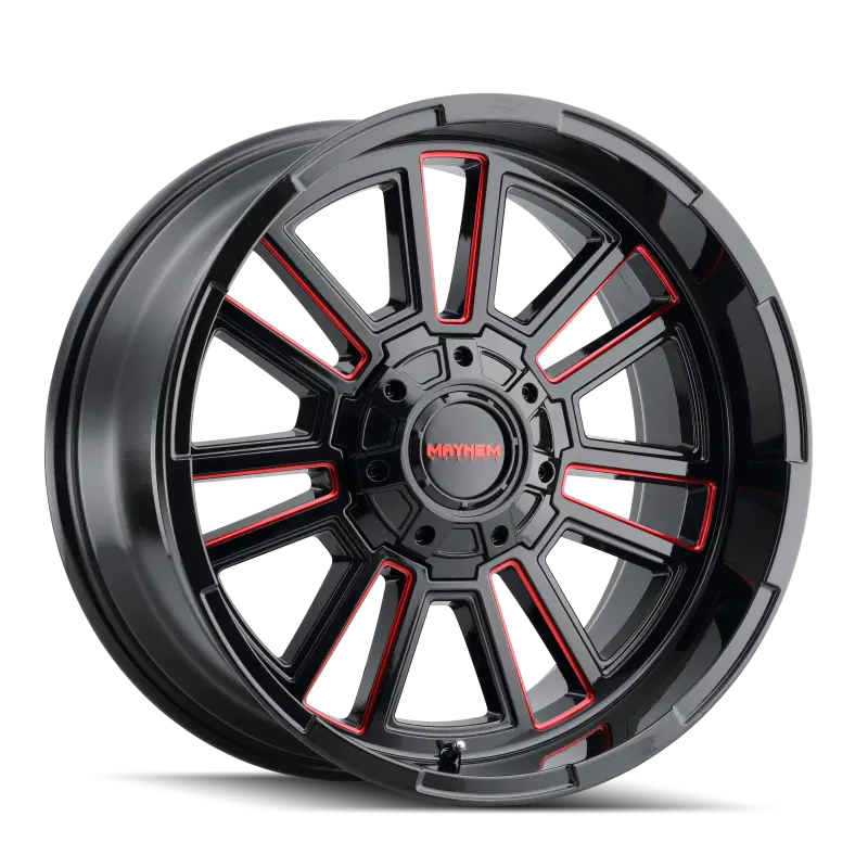 Mayhem Apollo Prism Red Accent Wheel – 20X9In, 8X170 Bp, 18Mm Offset, 125.2Mm Hub Bore 2