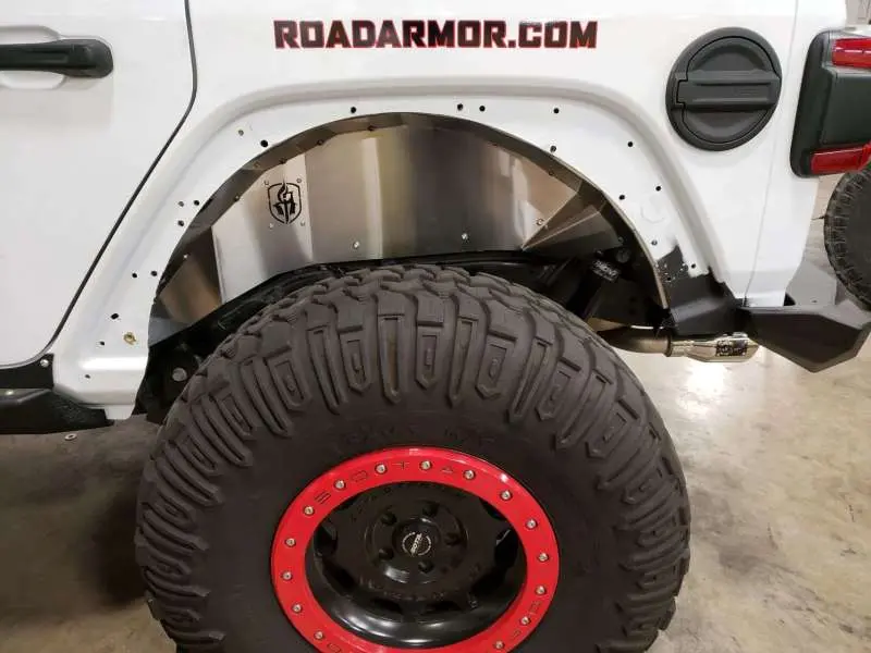 Road Armor Stealth Rear Fender Liner Kit For 2018–2020 Jeep Wrangler Jl — Raw Finish Body Armor 1