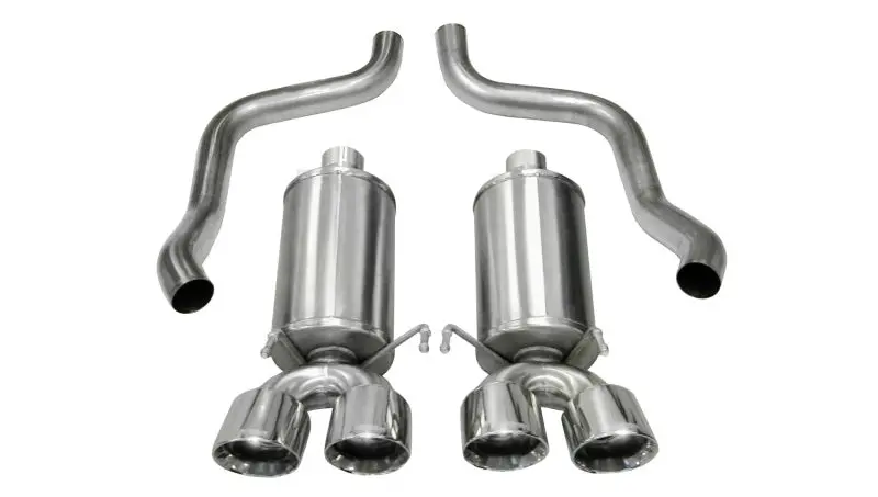 Corsa Xtreme Axle-Back Exhaust System — Polished Stainless Steel, Fits 2005–2008 Chevrolet Corvette C6 6.0L V8 1