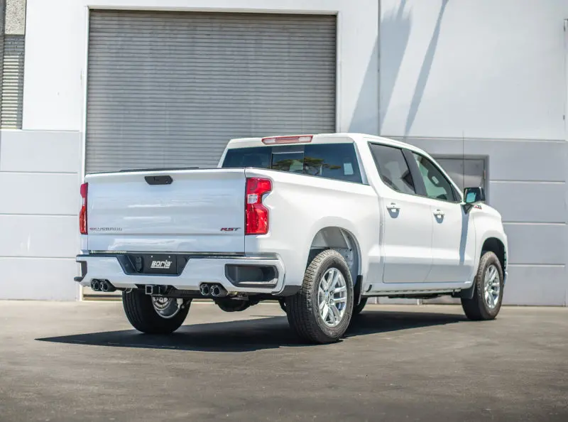 Borla S-Type Cat-Back Exhaust For 2019 Chevrolet Silverado 1500 6.2L (147″ Wheelbase, 2.75″ Diameter, Carbon Fiber Tips) 1