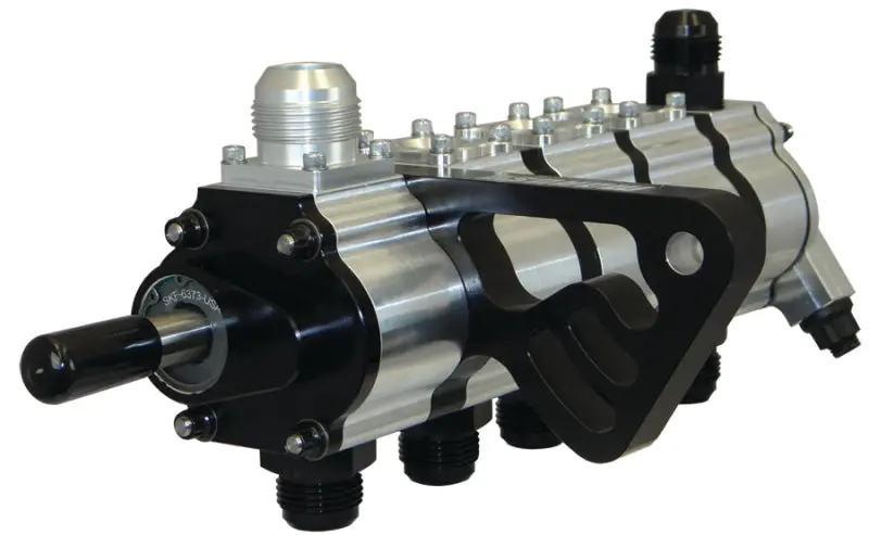 Moroso Five-Stage Dry Sump Oil Pump For Drag Racing – Tri-Lobe Design, Right-Side Mount, 1.200" Pressure Regulator 1