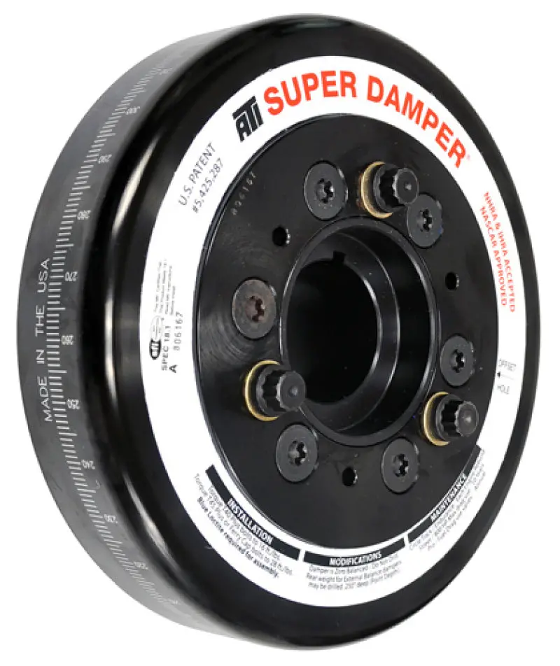 Ati Aluminum Underdrive Harmonic Damper For 1994–1998 Toyota Supra (Jza80), 7.074-Inch Diameter, 10% Reduction, Dual-Ring Design 1