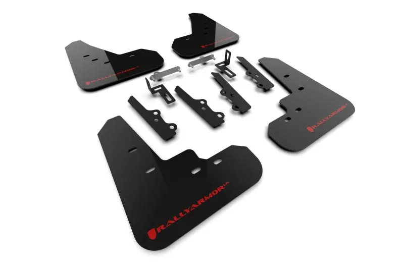 Rally Armor 2025+ Kia K4 Black Mud Flap Red Logo 1
