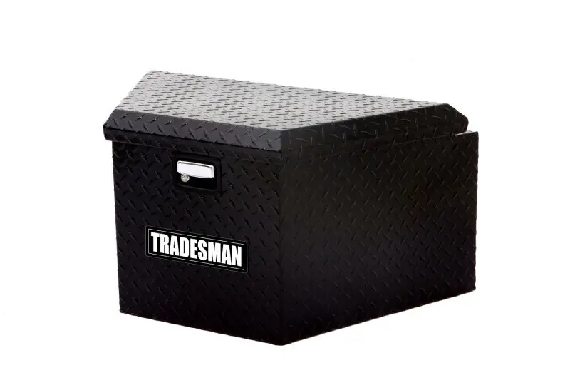 Tradesman Aluminum Trailer Tongue Storage Box – 16-Inch Capacity, Matte Black Finish 1