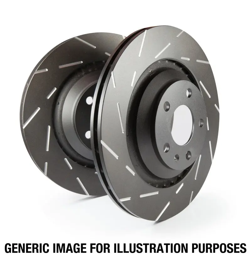 Ebc 99-01 Audi A6 Quattro 2.7 Twin Turbo Sedan (8 Pad Set) Usr Slotted Front Rotors 2
