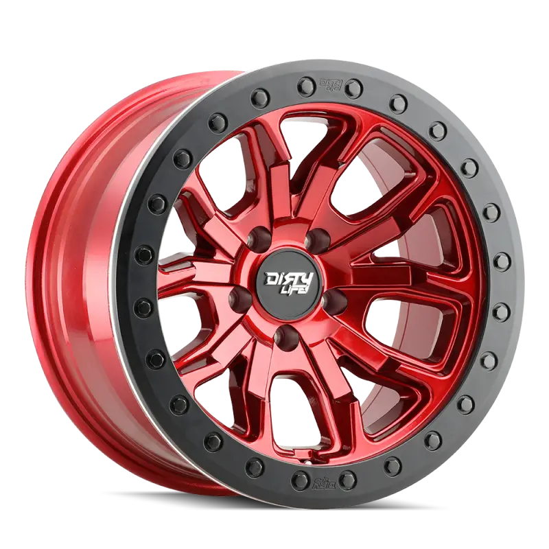 Dirty Life 9303 Dt-1 17X9 / 6X135 Bp / -12Mm Offset / 87.1Mm Hub Crimson Candy Red Wheel 1