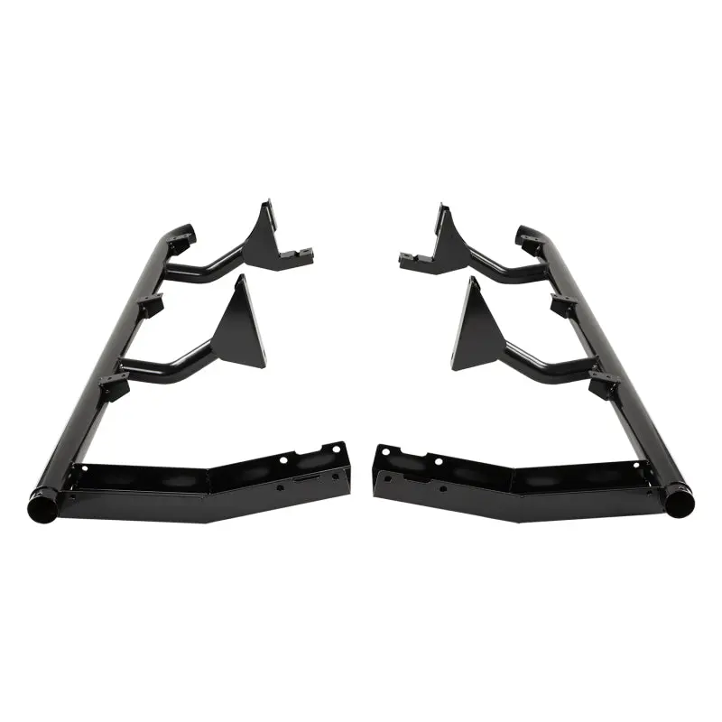 Arb Summit Step Section For Toyota Hilux Double Cab / Extra Cab – Black Finish, 15-On Design 1