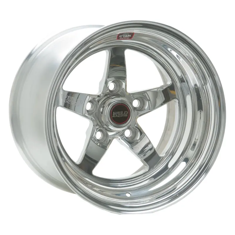 Weld S71 Polished 15×10.33″ Wheel – 5×5″ Bolt Pattern, 6.5″ Backspace, Non-Beadlock 1